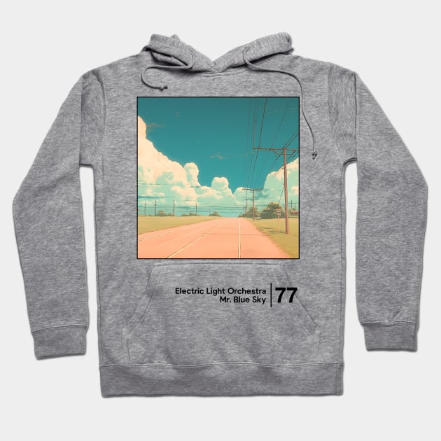 Mr Blue Sky / Minimalist Graphic Artwork Design Hoodie by saudade